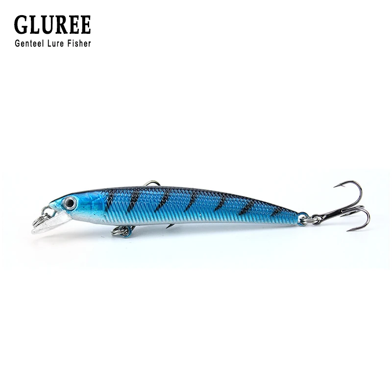GLUREE 8cm 4g Fishing Lure 3D Fish Eye Artificial Baits Minnow Hard Lures Fake Bait Swimbait Crankbait Tackle 6 Color | Спорт и
