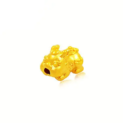 

Best Gift Pure 999 24K Yellow Gold Women 3D Pixiu Baby Bead Pendant 0.5-0.6g