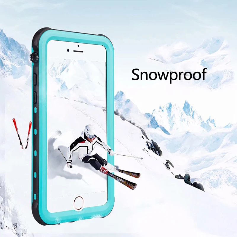 Водонепроницаемый чехол для iPhone 6 6S 7 8 Plus 5 ярких цветов ударопрочный из