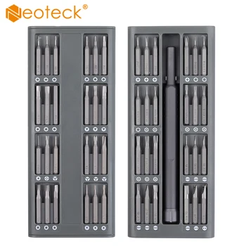 

Neoteck Daily Use Screw Kit 24 Precision Magnetic Bits Alluminum Box Screw Driver Smart Home Kit 50 in 1 Ultrathin Screwdriver