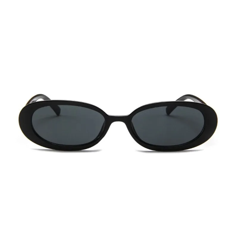 Стильные маленькие овальные солнцезащитные очки для женщин, Ретро стиль, круглая оправа, белые, черные мужские солнцезащитные очки, леопардовые, в стиле хип-хоп, прозрачные очки, UV400