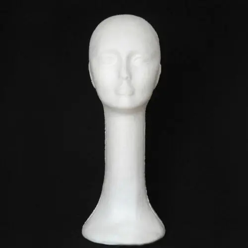 

Hot Long Neck Female Foam Head Model Glasses Hair Wig Mannequin Salon Training Head Hat Stand Styrofoam