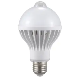 Лидер продаж E27 светодио дный лампочки движения Сенсор свет светодио дный движения PIR Сенсор лампы глобус свет лампы 5 Вт