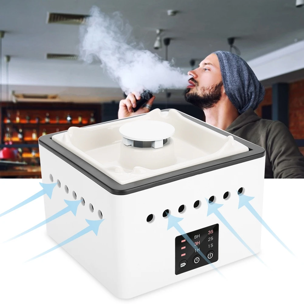 Белый Многофункциональный очиститель воздуха пепельница для PM2.5 Haze табачного дыма формальдегида зарядка через usb