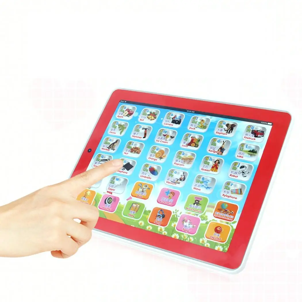 

Kids Multifunctional Touchscreen Edition Tablet Early With Light Educational White, Pink > 3 Years Old Tool