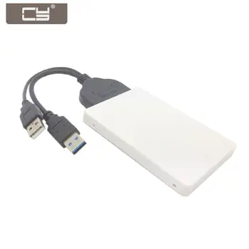 

CYDZ USB 3.0 to SATA 22pin to M.2NGFF PCI-E 2LANE SSD Hard Disk Case Enclosure With Extral Power for E431 E531 X240 Y410P Y510P