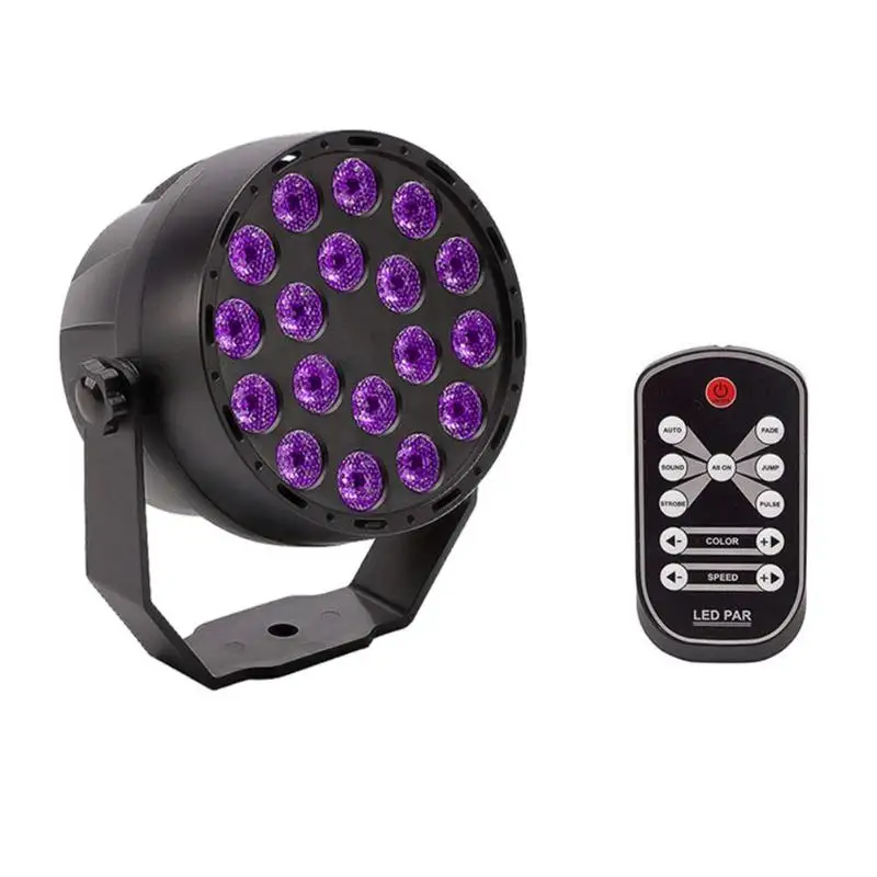 

18LED UV Purple Stage Lamp DMX Ultraviolet Projection Lighting Wedding Party Decoration for KTV Party Pub Club Disco DJ