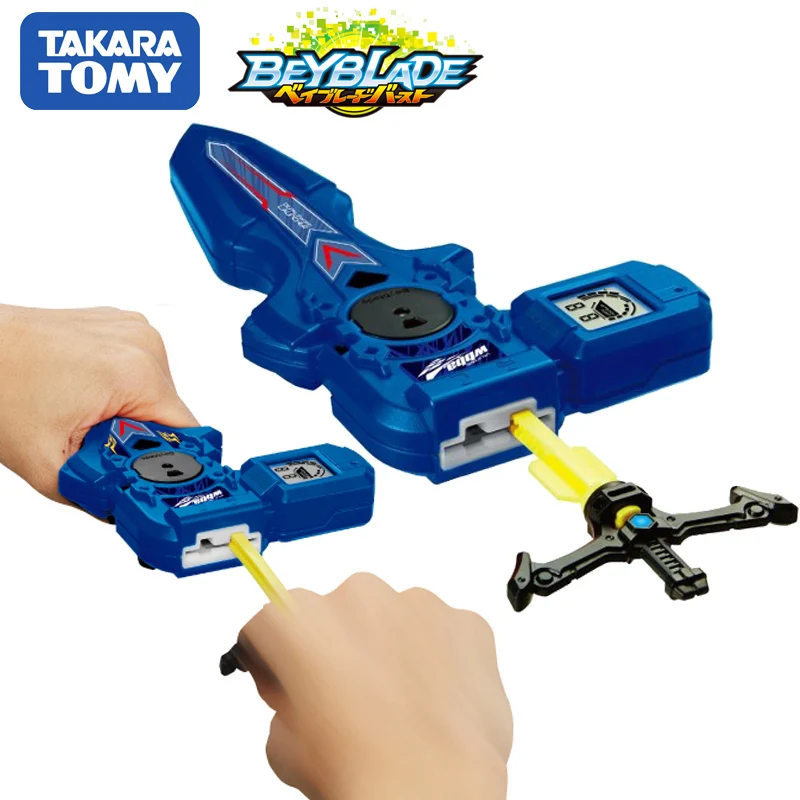

Original TOMY Beyblade Burst launcher B-93 DIGITAL SWORD LAUNCHER BLUE Right Left Double Rotation bey blade Toy for Children