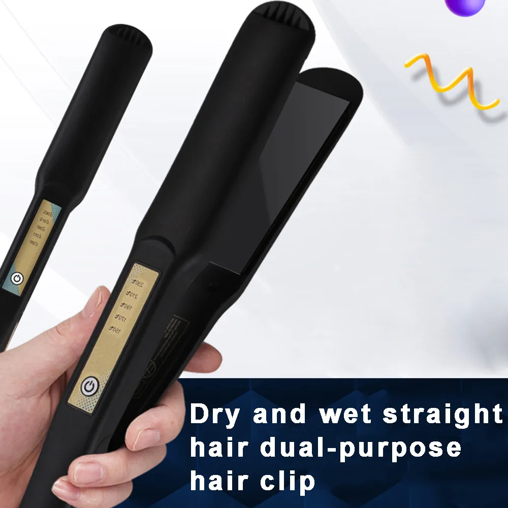 

Pro Ceramics Fast Hair Straightener Dry and Wet Straight Hair Dual-use Straight Hair Clip Not Hurt Hair Curler Styling Tool