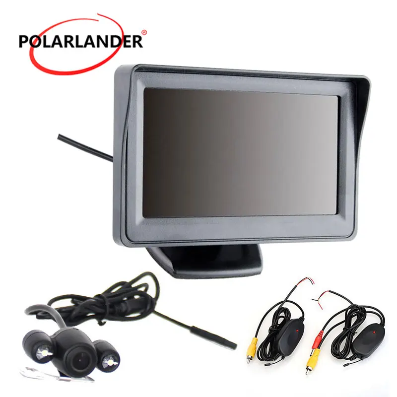 

In-Dash 4.3 Inch 480x234 resolution TFT LCD Color Display Pocket-sized Rear View Monitor Rearview Car Camera night vision