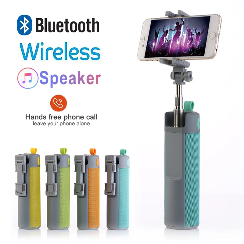 5 в 1 портативный Мультифункциональный мини селфи палка стерео беспроводной Bluetooth