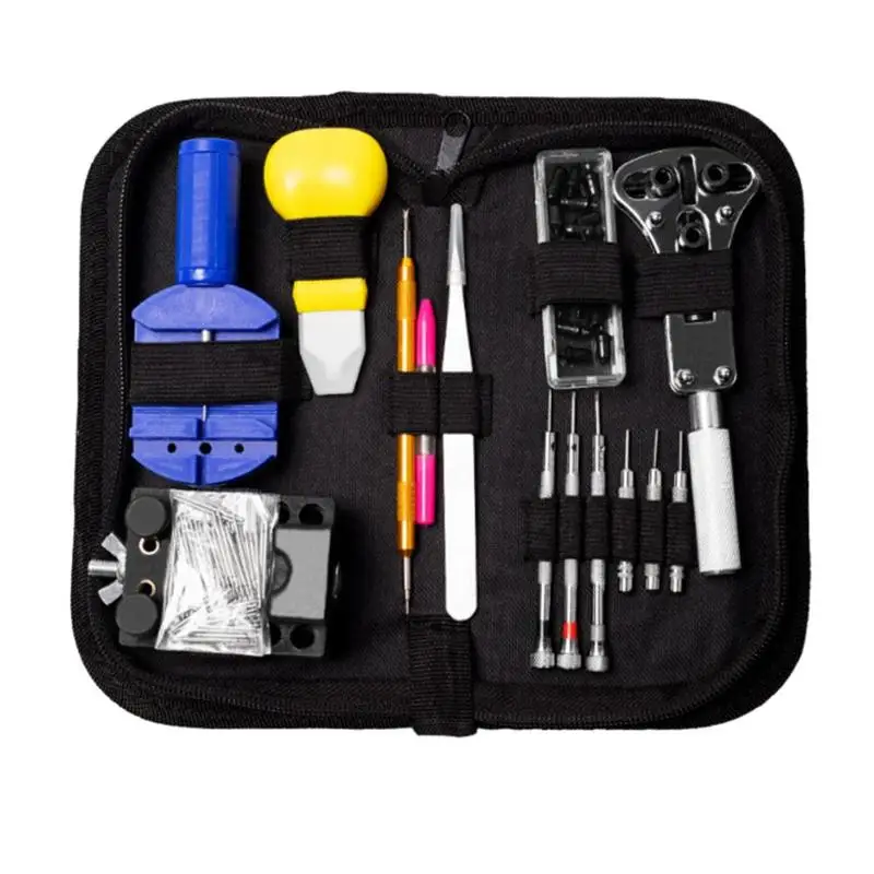 

139pcs/set Professional for Watch Case Holder Tools Clock Repair Tool Kit Opener Pin Remover Set Spring Bar Watchmaker Tools