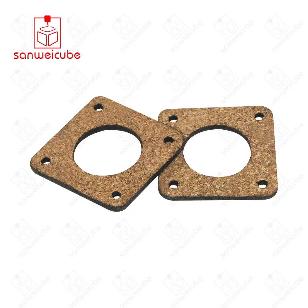 

5PCS 2MM 3MM Anti-vibration Nema 17 42 Stepper Motor Vibration Damper Cork Gasket Shock Absorber For 3D Printer diy cnc part