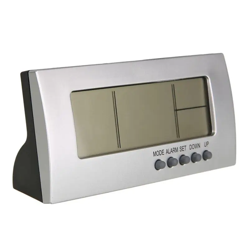 

Modern Digital Alarm Clock Lcd Display Calendar Snooze Thermometer Alarm Clock Office Desktop Table Clock