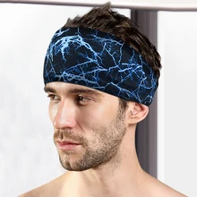 Новая мужская и женская спортивная повязка для занятий йогой повязка на голову для вело тренировок впитывающие аксессуары, ленты для волос
