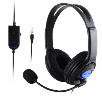 

TWISTER.CK Headsets P4-890 Stereo Deep Bass Headphones 3.5mm Foldable Portable headphone & Mic for PS4/PC Laptop