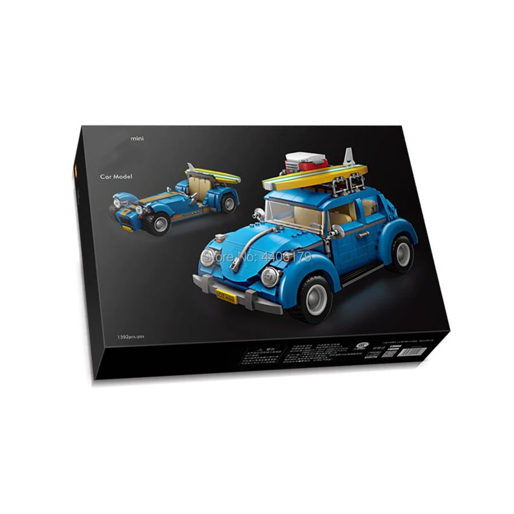 hot LegoINGlys technic Creator city 2in1 VW Beetle vehicles Caterham MOC mini Building Blocks model brick toys for children gift