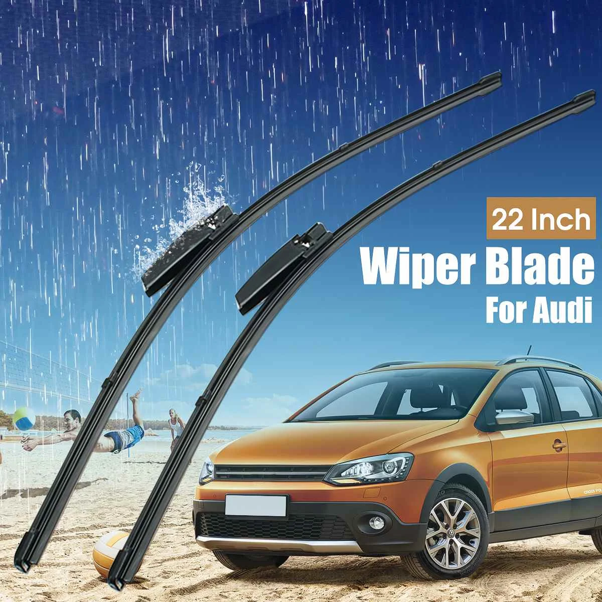 Pair 22inch Car Front Windscreen Wiper Blades for Audi A4 S 42004-2008 V6 Allroad 2002-2004 4B0998002 Car Accessories Pair 22inch Car Front Windscreen Wiper Blades for Audi A4 S 42004-2008 V6 Allroad 2002-2004 4B0998002 Car Accessories
