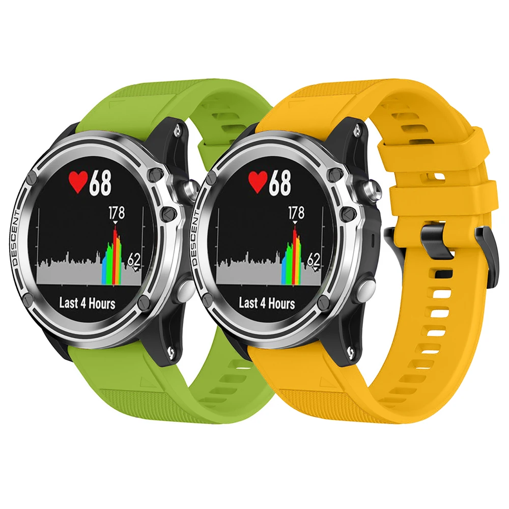 

13 Colors Navy Blue/Army Green/Waterduck Silicone Strap for Garmin Fenix 5/5Plus Watch Band 20mm Silicone Replacement Sport Band