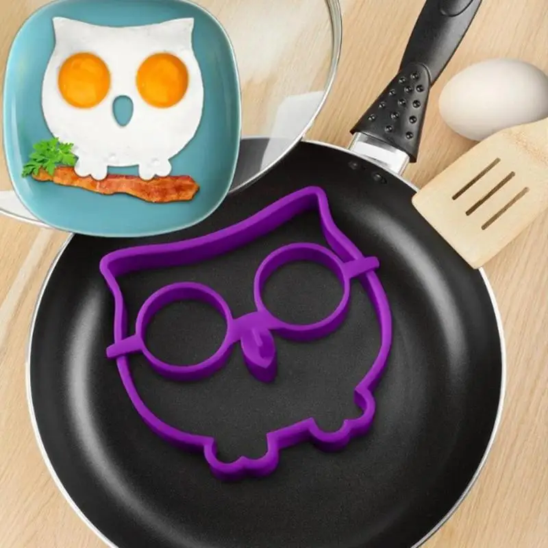 

Owl/Skull Fried Egg Omelette Silicone Mold Cartoon Pancake Mold Kitchen Cooking Tool Kitchen Accessories Egg Form For Fried Eggs