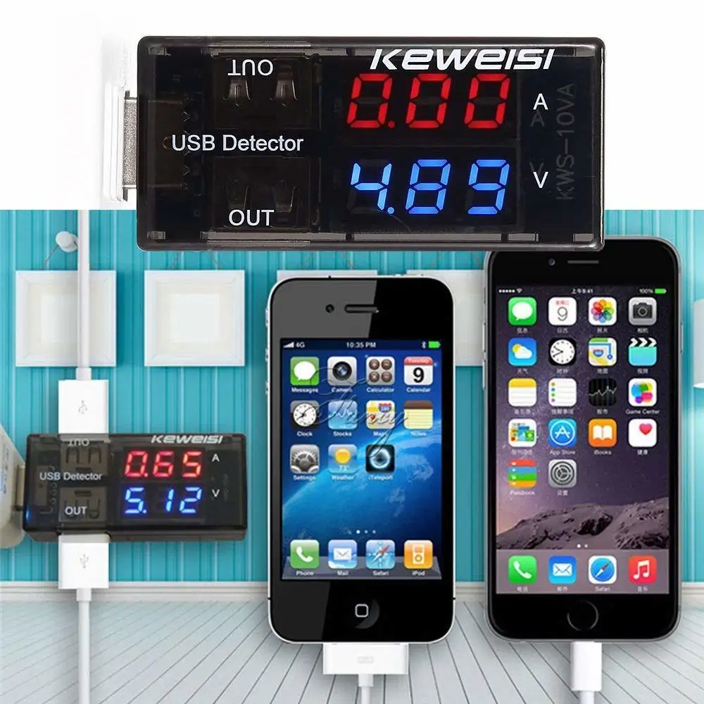 3-7,5 в двойной USB ток напряжение зарядный детектор тестер Красный Синий батарея Вольтметр Амперметр зарядное устройство в виде доктора USB тестер метров