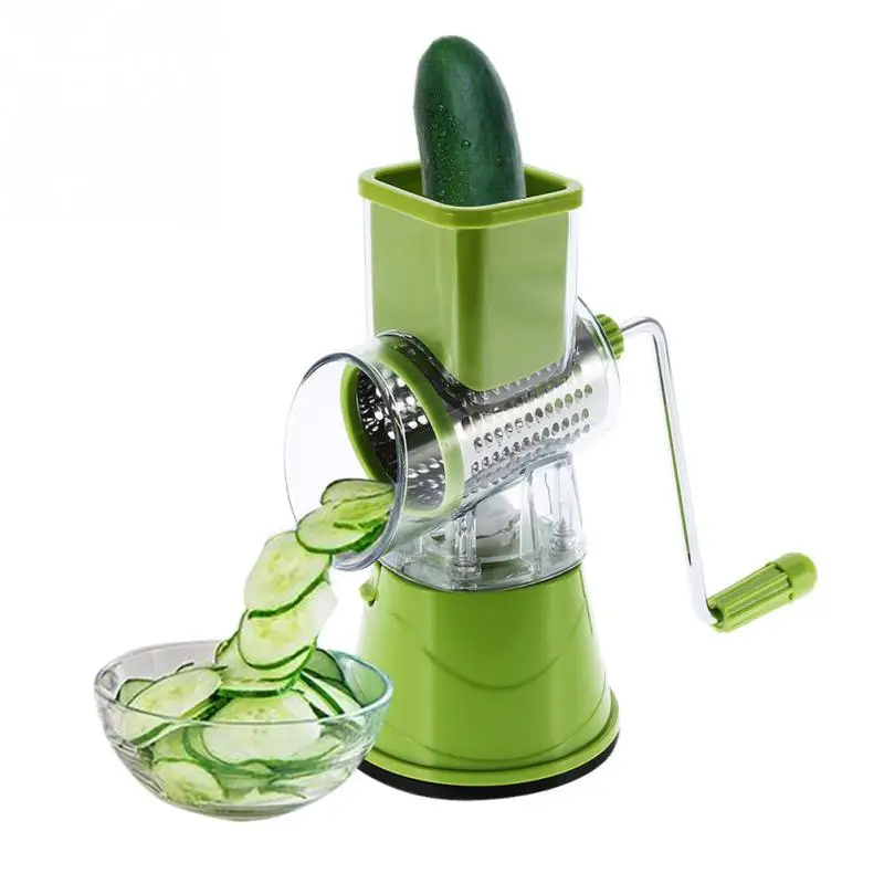 

New Manual Drum Grater Stainless Steel Cheese Grater Vegetables Cutter Slicer Shredder NEW