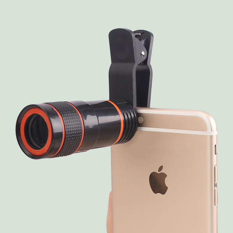 8X Monocular Telescope Zoom Lens Portable Universal Mobile