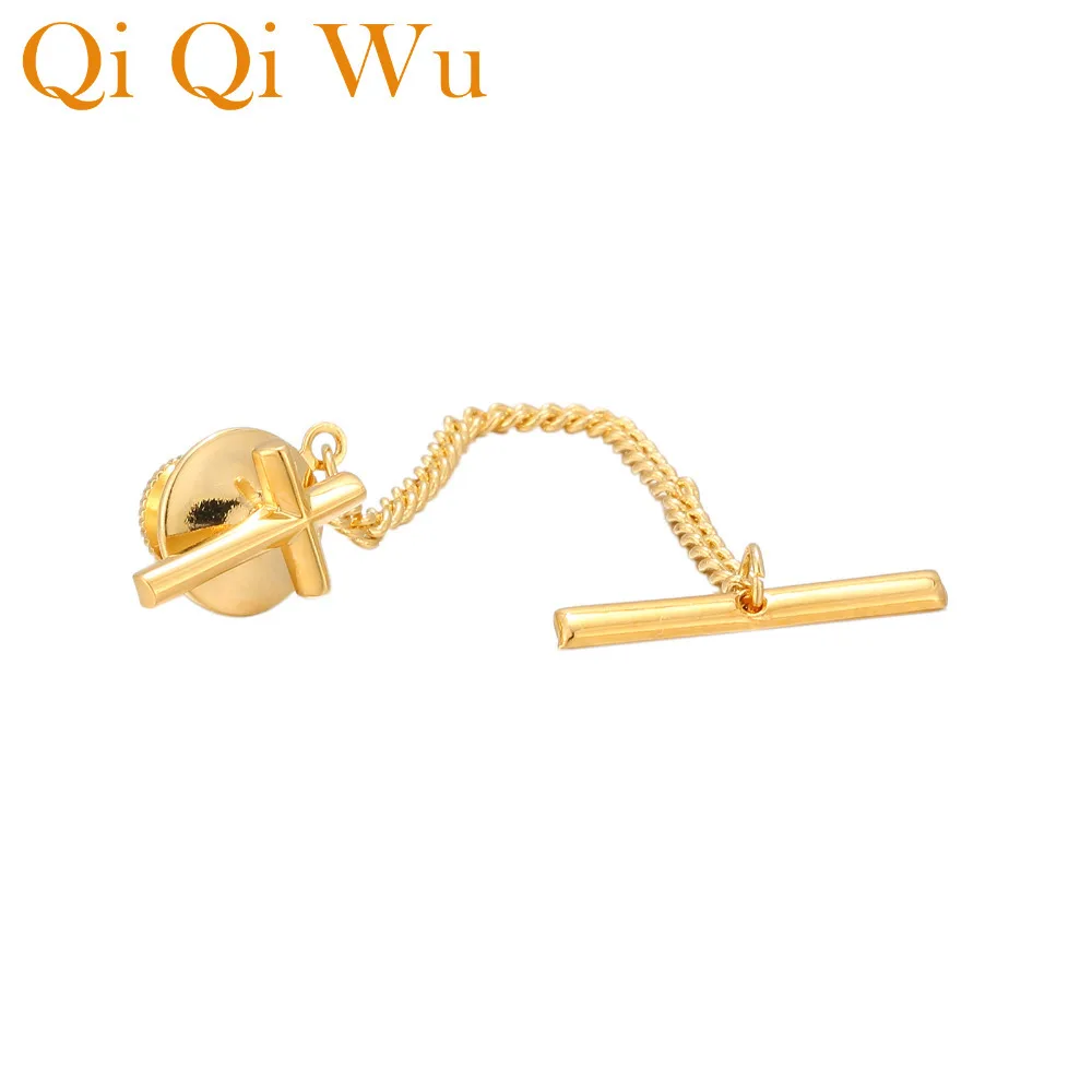 New Golden Cross Locking Tie Tack for Mens Elegant Knot Men Tie Tack Guard Backs Clutch for Clothing Wedding Gifs for Guets