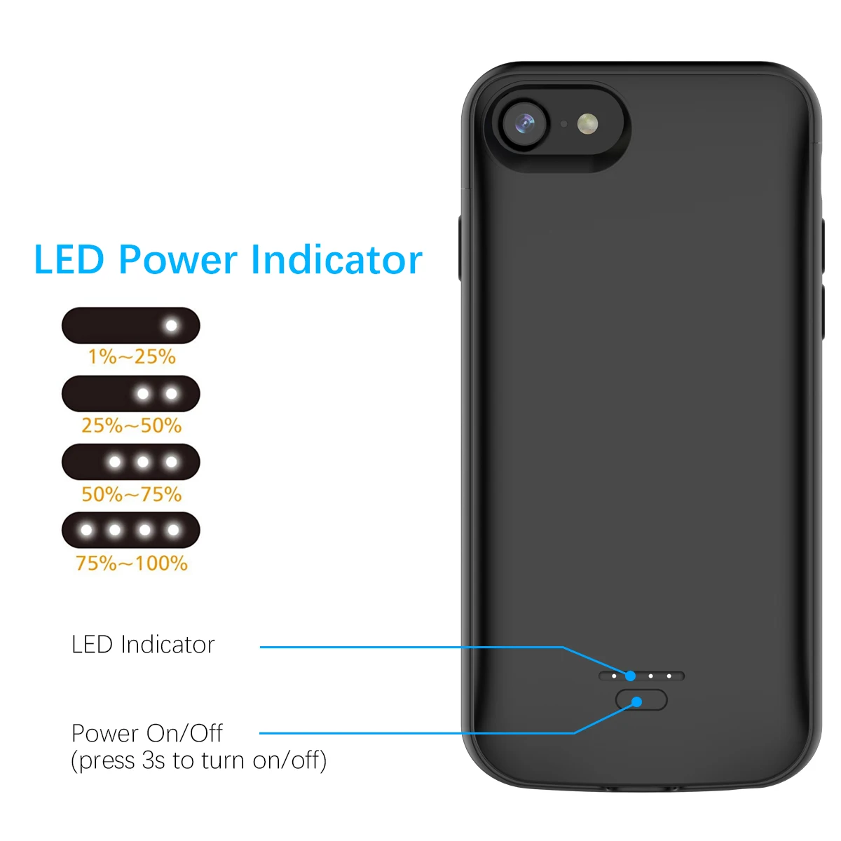 Чехол WIN для iPhone 8, 7, 6, чехол для зарядного устройства, портативный, 4000 мА/ч, внешний резервный внешний аккумулятор, чехол для зарядки для iPhone 8, чехол для аккумулятора
