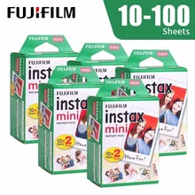 Fujifilm Instax Mini 9 пленка белая Edge 10 20 40 60 100 листов/упаковка фотобумага для Fuji instant camera 8/7 s/25/50/90/SP-1/SP-2