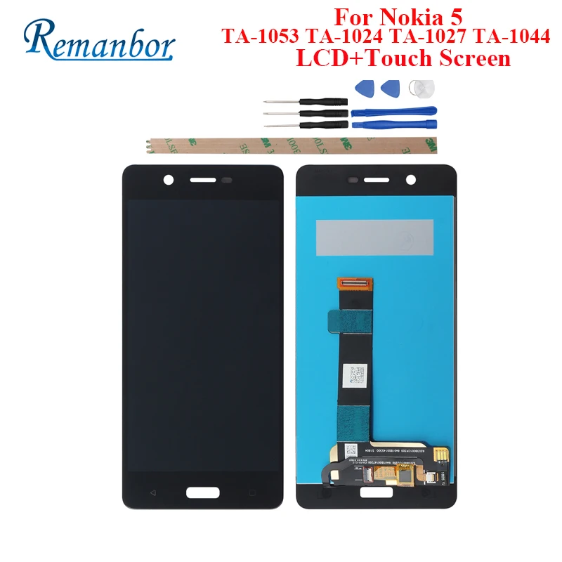 

Remanbor For Nokia 5 LCD TA-1024 TA-1027 TA-1044 TA-1053 LCD Display Touch Screen Perfect Repair Parts Digital Accessory +Tools