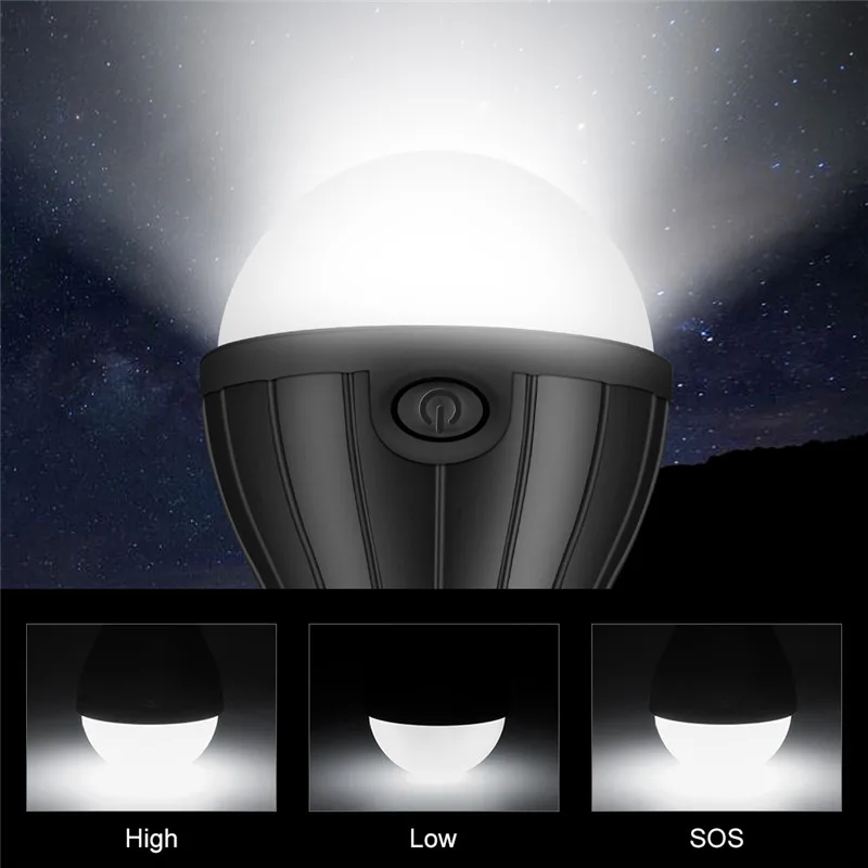 Portable Lantern Tent Lamp for Camping LED Bulb 3xAAA battery Hunting Night Fishing Working Waterproof Torch
