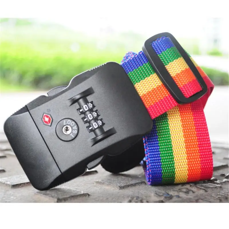 

Luggage Strap Cross Belt Packing Adjustable Travel Suitcase Strap Baggage Backpack Belt With Coded Lock Climbing Accessories