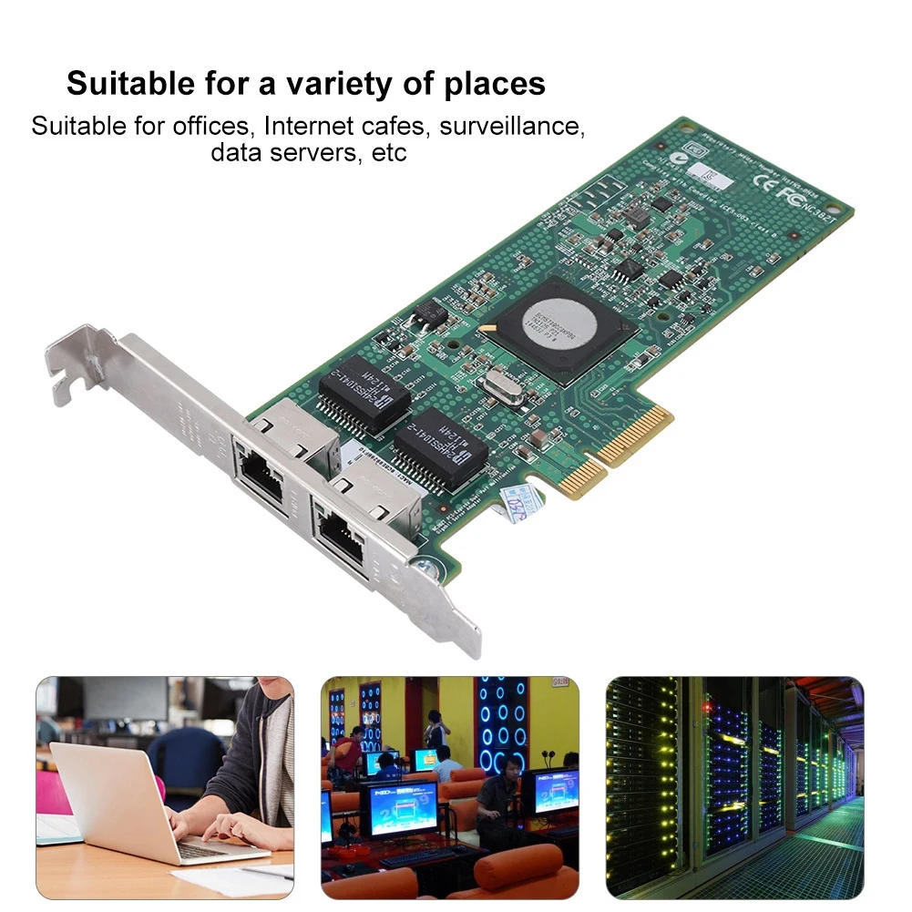 

For Broadcom BCM5709 1000Mbps PCI-E Dual Port Server ethernet Adapter 2019 New