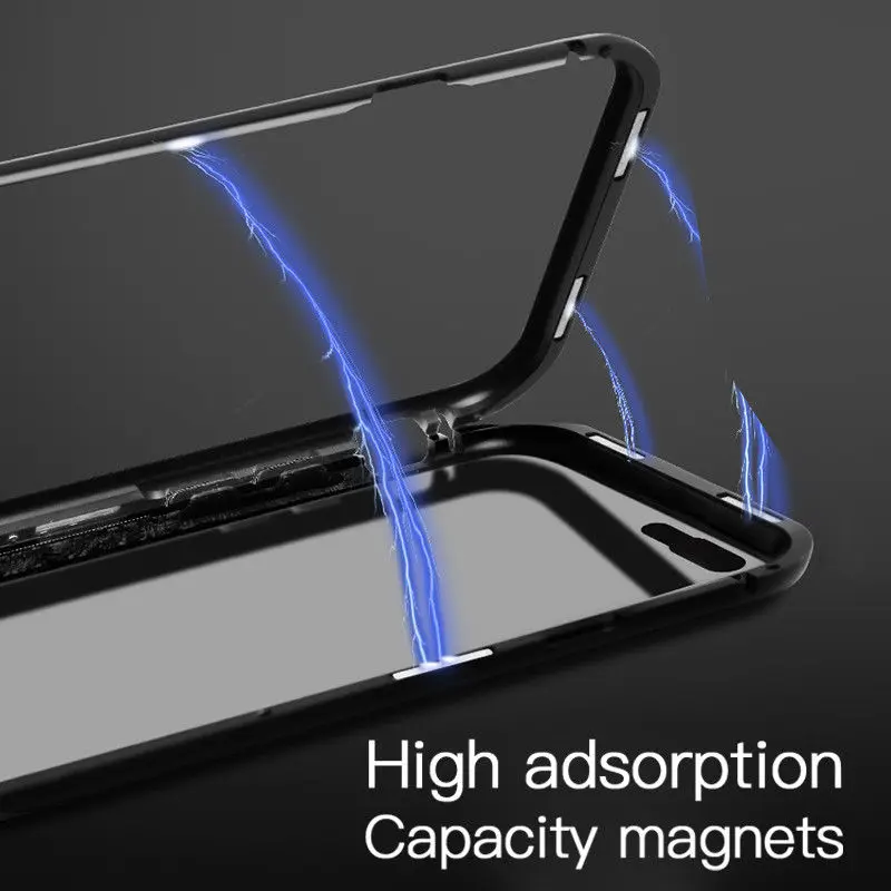 GTWIN Metal Magnetic Case for iPhone XR XS MAX X 8 Plus Tempered Glass Back Magnet Cover for iPhone 7 6 6S Plus Case front glass GTWIN Metal Magnetic Case for iPhone XR XS MAX X 8 Plus Tempered Glass Back Magnet Cover for iPhone 7 6 6S Plus Case front glass