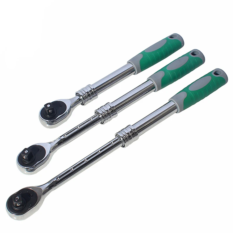 3Pcs/Set 1/2 Inch Auto Telescopic Ratchet Wrench Universal Key Spanner