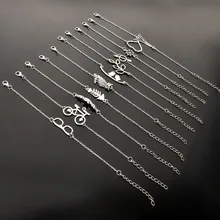 Простой стиль посеребренный браслет ювелирные изделия подарок свадебный банкет торговля Высокое качество