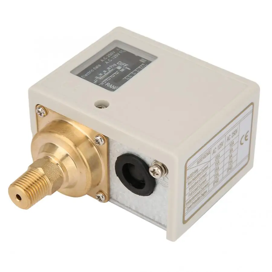 

PT1/4" Eletronic 24V~380V Pressure Control Switch for Air Water Pump Compressor High Quality