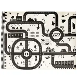 130x100 см город Автостоянка Дорожная карта модель автомобиля коврик для лазания детская игрушка-подарок