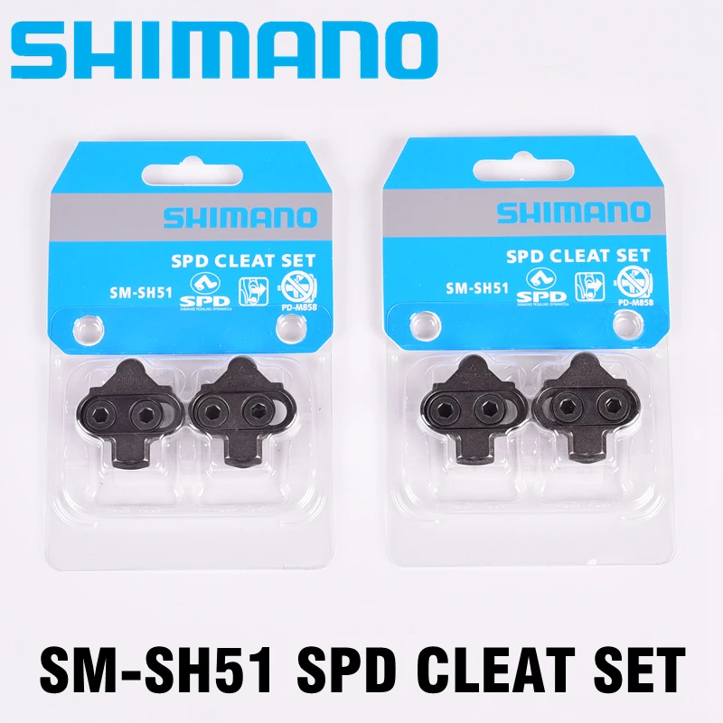 

Shimano SPD SM-SH51 Cleats Pair Single Release/ Multi-Release Pedal Cleats w/ Cleat Nut Plates Float Mountain SH51 SPD CLEAT set