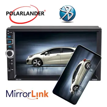

7''2Din Car Radio Bluetooth MP5 FM/TF/USB/AUX Stereo Mirror Link for Android GPS