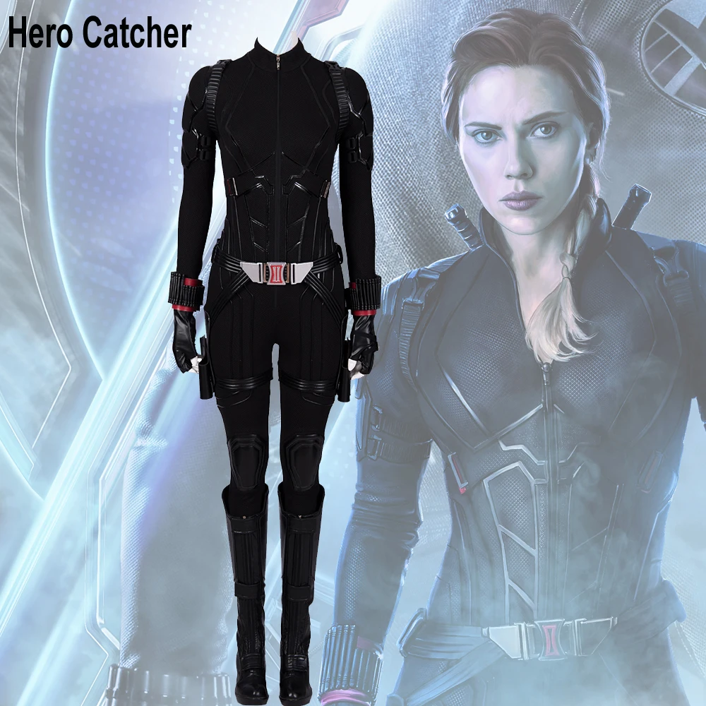 

Hero Catcher-4 Top Quality High Quality Endgame Black Widow Cosplay Costume Avengers EndgameBlack Widow Outfit For Halloween