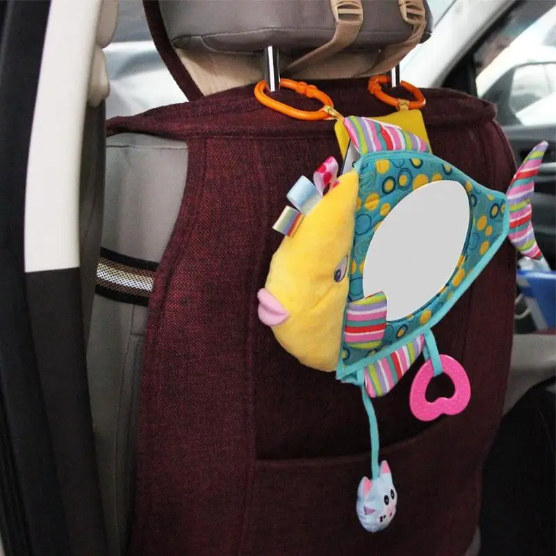 Мини-автомобиль детское зеркало мультфильм широкий вид сзади регулируемая безопасность сиденье автомобиля зеркало заднего вида подголовник крепление для автомобиля аксессуары