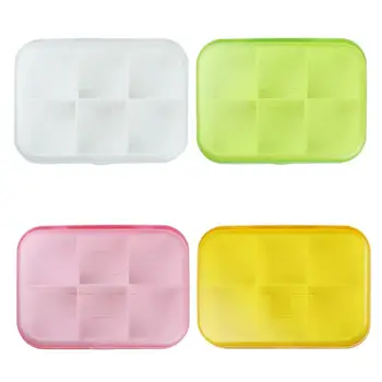 

Portable Mini 6 Grids Pill Case Environmentally Friendly Pill Box Medicine Box Tablet Dispenser Organizer Pill Case Splitters