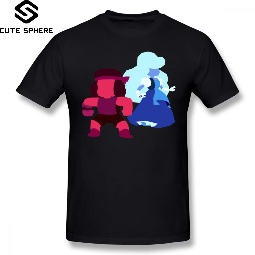 

Steven Universe T Shirt Sapphire And Ruby Minimalist Art Steven Universe T-Shirt Short-Sleeve Graphic Tee Shirt Tshirt