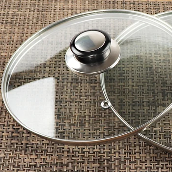 

Pot glass lid household milk soup pot wok steamer pot general stainless steel toughened glass transparent cover kitchen cookware