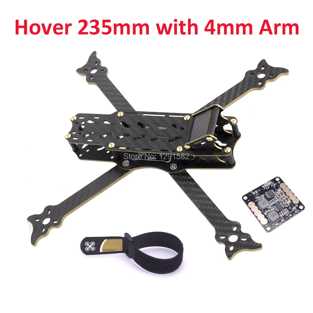 

Hover 235 235mm 5" FPV Freestyle Frame with 4mm arm FPV Racing Drone Quadcopter Frame Kit better Nova 235mm