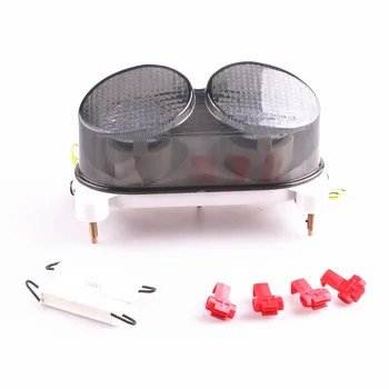 

LED Tail Light Integrated Turn Signals For Kawasaki Ninja ZX6R ZX9R 1998-2002 ZZR600 2005-2007 Smoke
