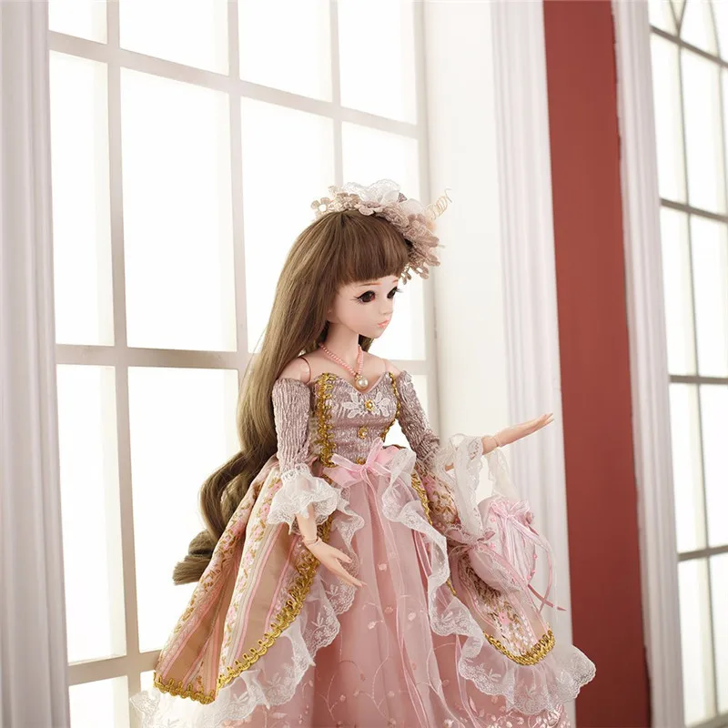 Обновленная кукла 60 см 18 подвижных суставов 1/3 BJD сменные силиконовые Reborn Doll
