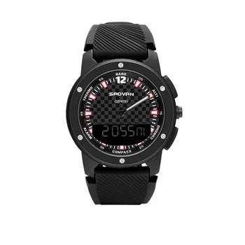 

Smart Watch Men's Analog Compass Digital Dual Time Display Watch Outdoor Smart Sport Altimeter Barometer Watch 50M Waterproof